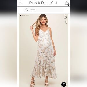 PinkBlush Maternity Floral Maxi Dress